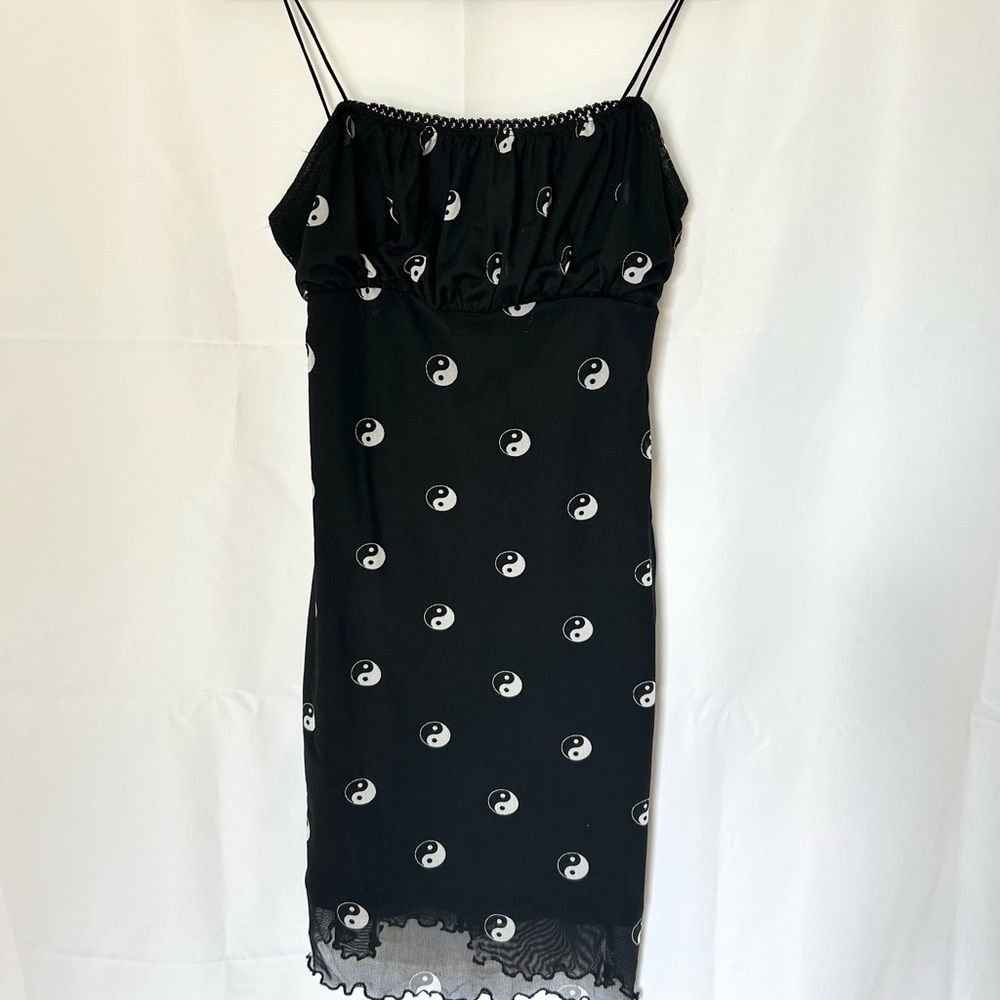 Forever 21 Yin Yang Black Mini Dress